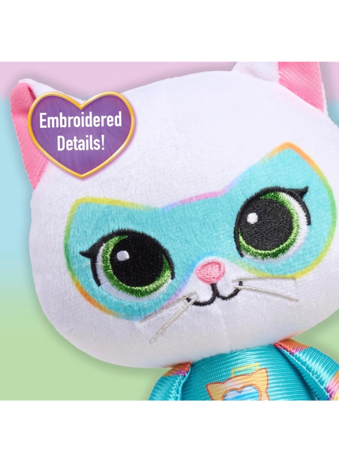 Disney Junior Super Kitties Su-Purr Charged Buddy Small Plush Toy (16.5 cm, White/Blue) - Image 2